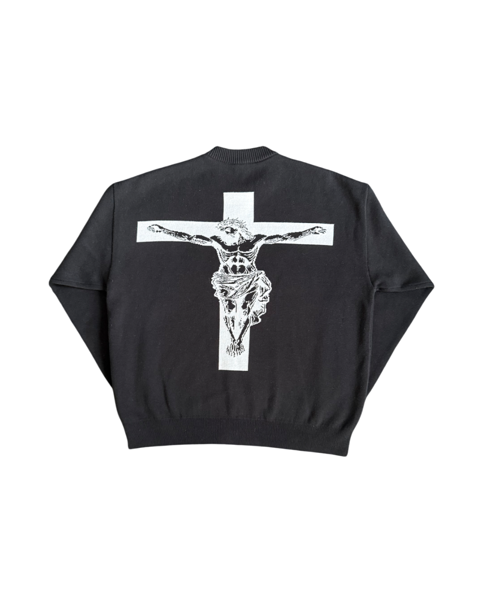 Crucifix Black Sweatshirt